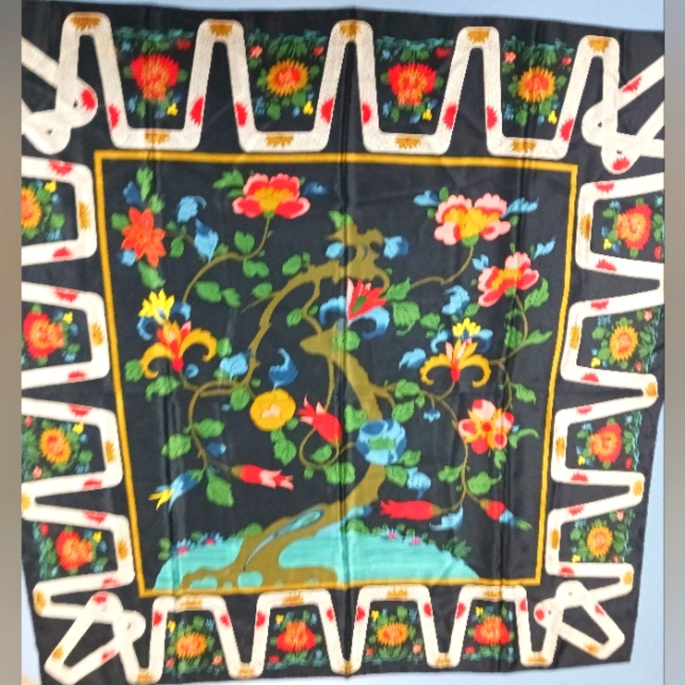 EUC 100% Silk Scarf